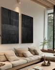 Multicolor Set Of Two Textured Abstract Wall Art - Minimalist Design - Artwallpainting