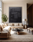 Multicolor Shadow Layers Textured Abstract Canvas Art - Artwallpainting