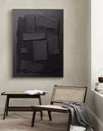 Multicolor Shadow Layers Textured Abstract Canvas Art - Artwallpainting