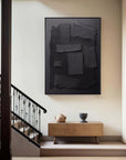 Multicolor Shadow Layers Textured Abstract Canvas Art - Artwallpainting