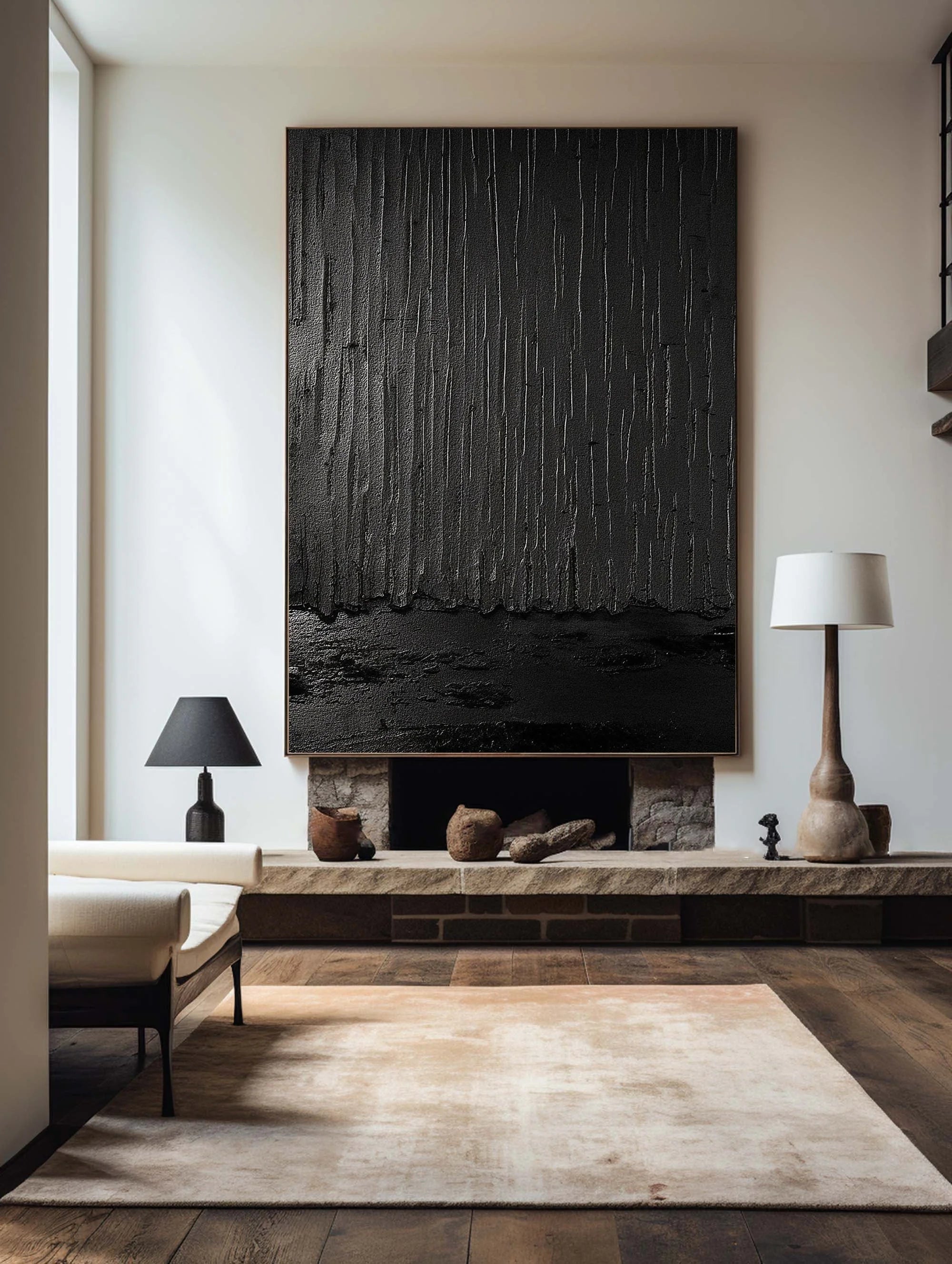 Multicolor Shadows Of Rain Textured Abstract Wall Art - Artwallpainting