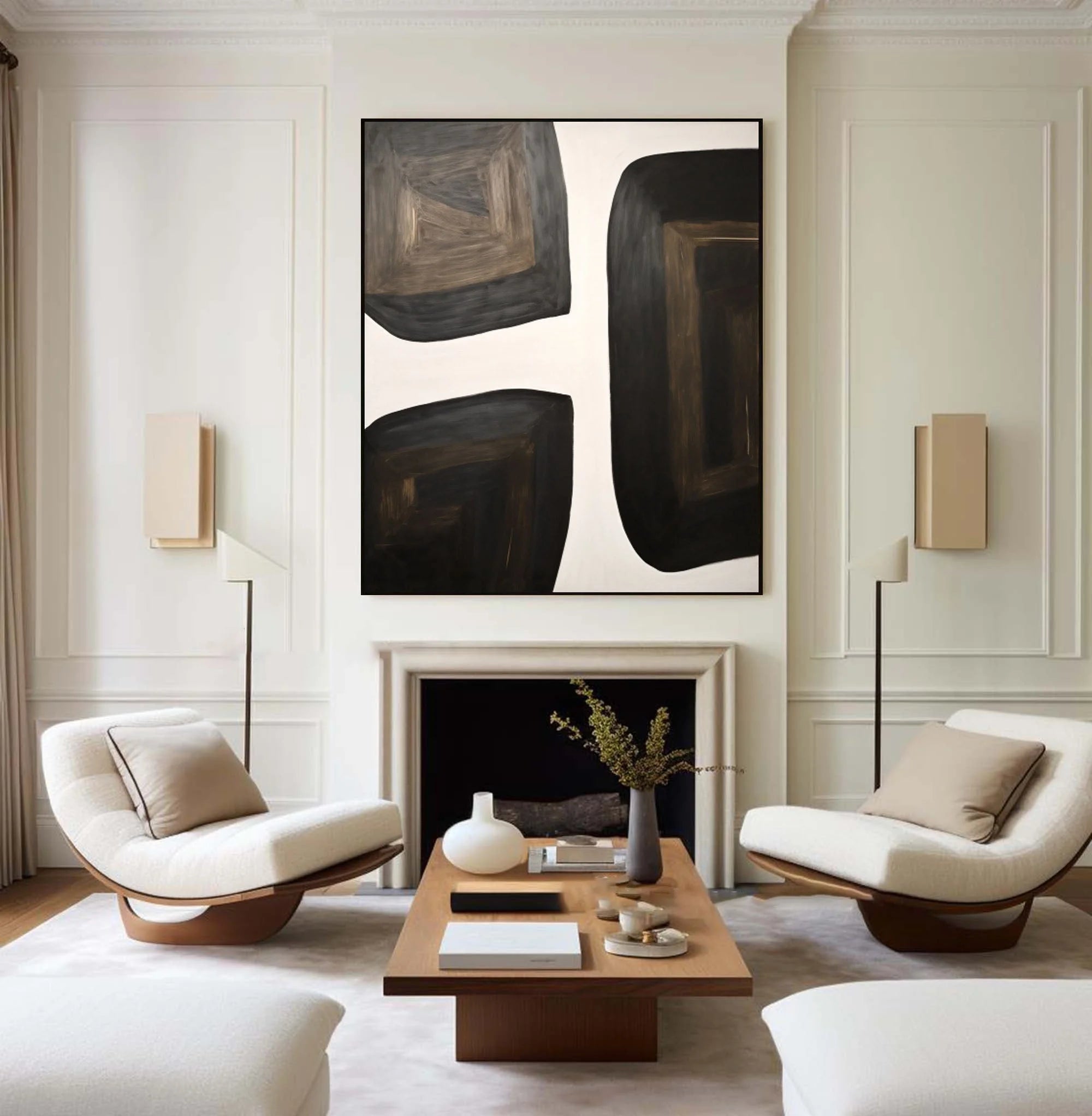 Multicolor Shifting Horizons Bold Abstract Canvas Art - Artwallpainting