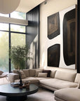 Multicolor Shifting Horizons Bold Abstract Canvas Art - Artwallpainting
