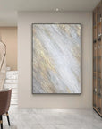 Multicolor Shimmering Veil Abstract Textured Canvas Art - Artwallpainting