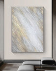 Multicolor Shimmering Veil Abstract Textured Canvas Art - Artwallpainting