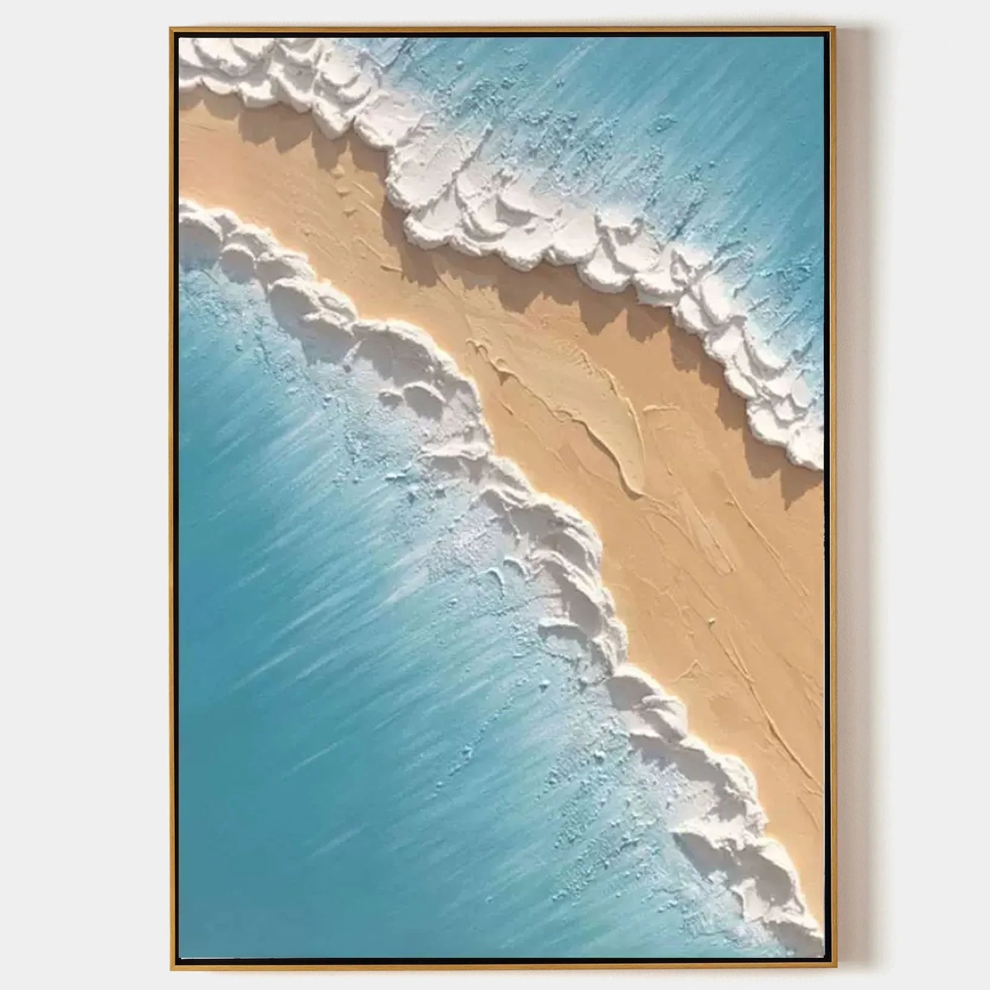 Multicolor Shoreline Serenity Canvas Painting For Home Decoration - Artwallpainting