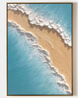 Multicolor Shoreline Serenity Canvas Painting For Home Decoration - Artwallpainting