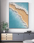 Multicolor Shoreline Serenity Canvas Painting For Home Decoration - Artwallpainting