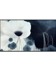 Multicolor Silent Bloom-Modern Minimalist Cold Tone Elegant Flower Wall Art Oil Painting - Artwallpainting