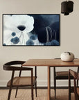 Multicolor Silent Bloom-Modern Minimalist Cold Tone Elegant Flower Wall Art Oil Painting - Artwallpainting