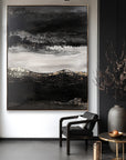 Multicolor Silent Crest - Abstract Textured Oil Painting For Modern Wall Decor - Artwallpainting