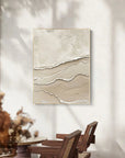 Multicolor Silent Dunes - Minimalist Textured Abstract Oil Painting In Neutral Tones - Artwallpainting