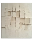 Multicolor Silent Formation-Wabi-Sabi Style Beige Three-Dimensional Abstract Wall Art - Artwallpainting