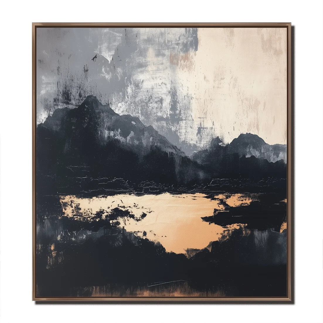 Multicolor Silent Range - Abstract Landscape Oil Painting For Modern Spaces - Artwallpainting