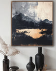 Multicolor Silent Range - Abstract Landscape Oil Painting For Modern Spaces - Artwallpainting