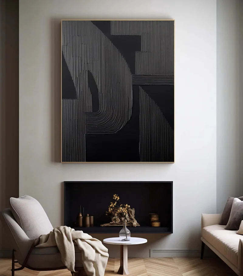 Multicolor Silent Rhythm - Modern Textured Abstract Artwork - Artwallpainting