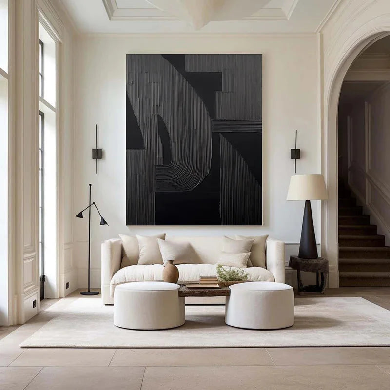 Multicolor Silent Rhythm - Modern Textured Abstract Artwork - Artwallpainting