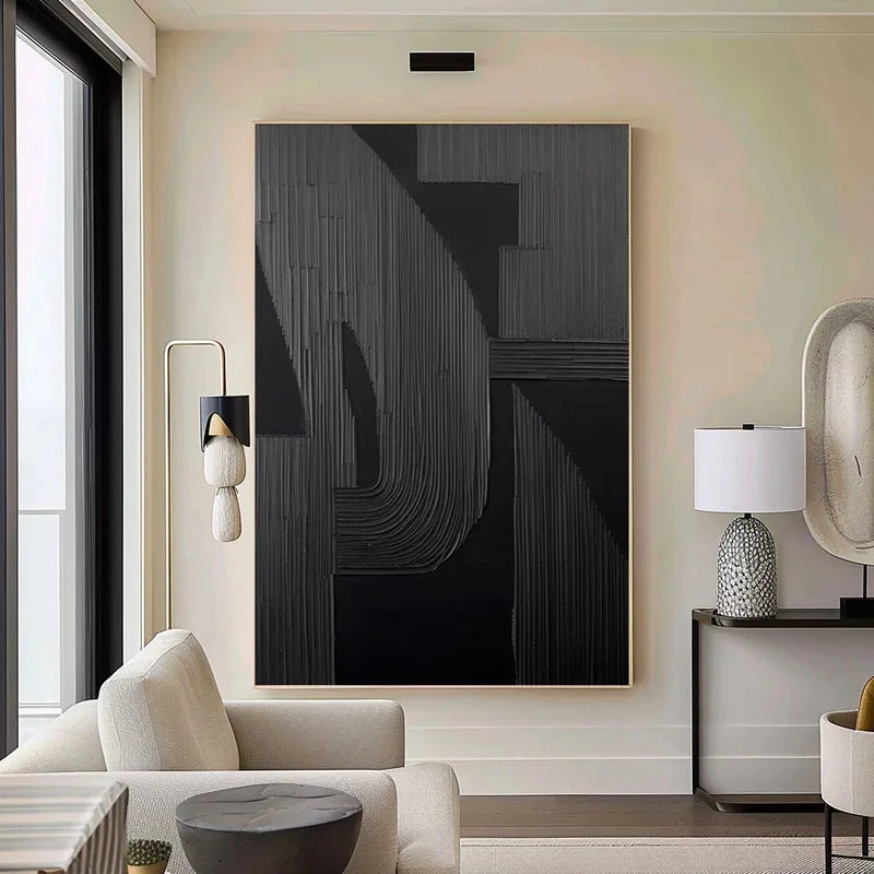 Multicolor Silent Rhythm - Modern Textured Abstract Artwork - Artwallpainting