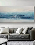 Multicolor Silent Waves-Modern Home Three-Dimensional Sea View Texture Wall Art - Artwallpainting