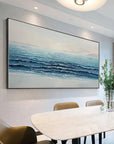 Multicolor Silent Waves-Modern Home Three-Dimensional Sea View Texture Wall Art - Artwallpainting