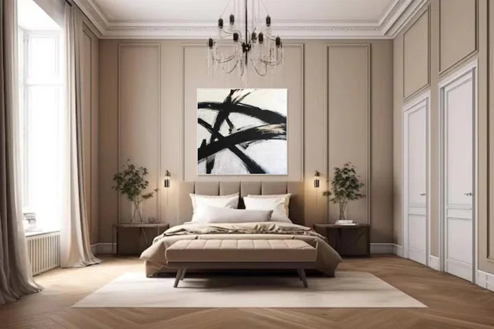 Multicolor Simplicity In Lines-Minimalist Abstract Brushwork Dance Texture Wall Art - Artwallpainting