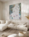 Multicolor Ski Sport Texture Wall Art Personalized Gift - Artwallpainting