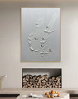 Multicolor Snowy Ski Fun - Textured Skiing Adventure Oil Painting - Artwallpainting