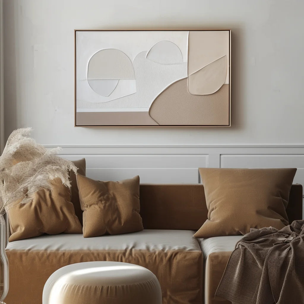 Multicolor Soft Contours Minimalist Art - Artwallpainting