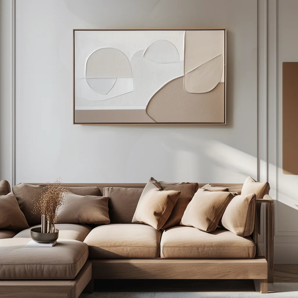 Multicolor Soft Contours Minimalist Art - Artwallpainting