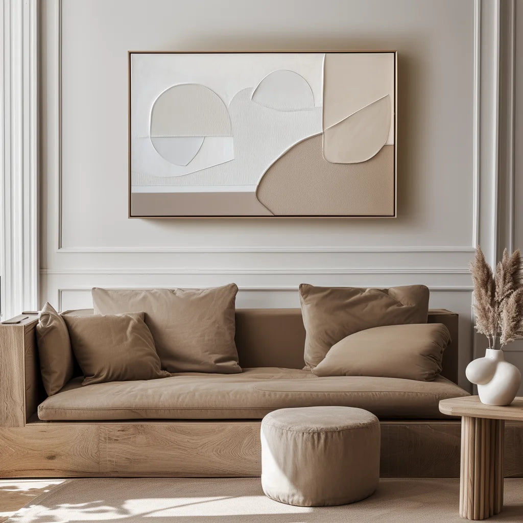 Multicolor Soft Contours Minimalist Art - Artwallpainting