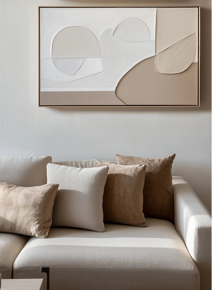 Multicolor Soft Contours Minimalist Art - Artwallpainting