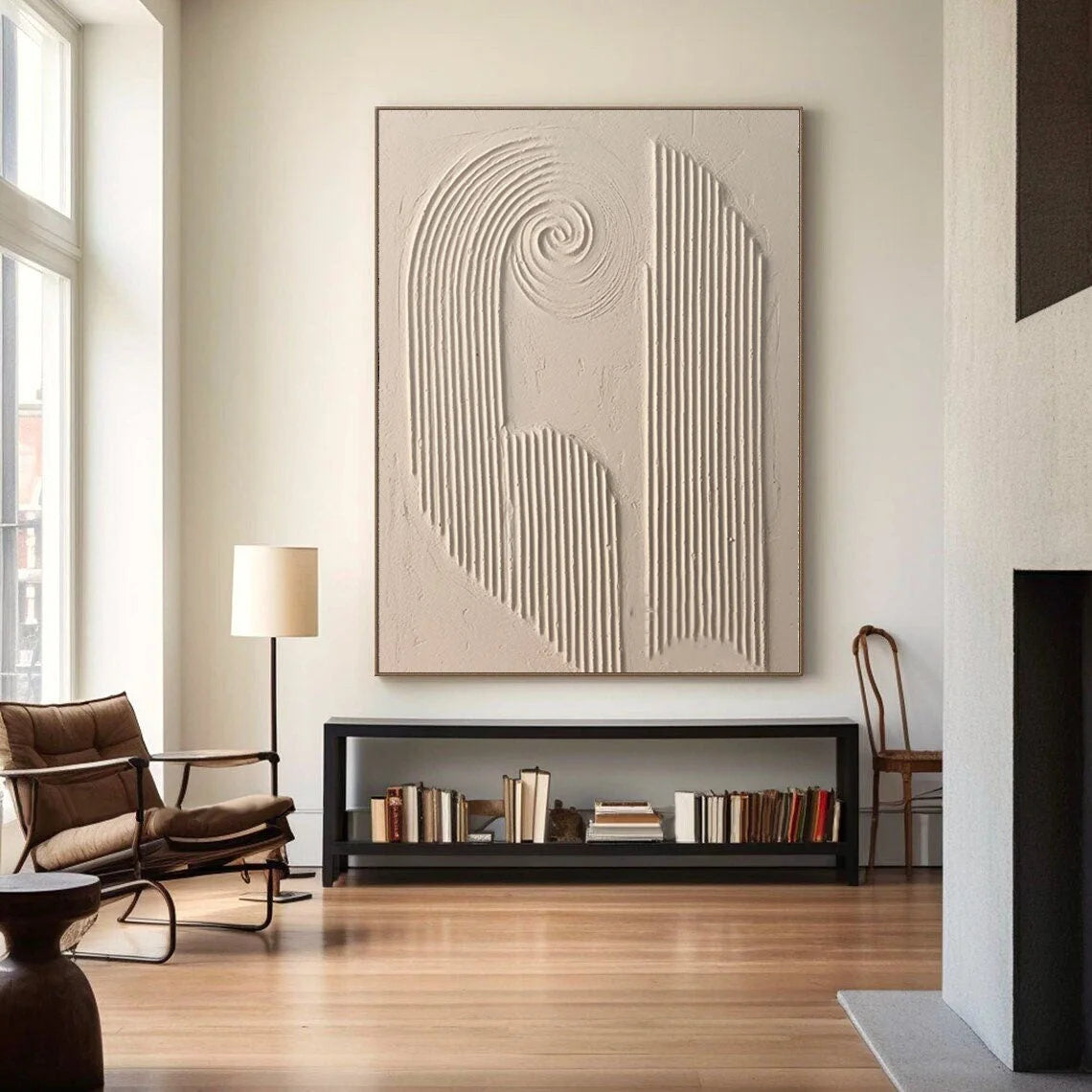 Multicolor Spiral Harmony Textured Art - Artwallpainting