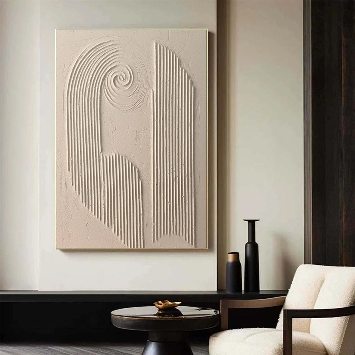 Multicolor Spiral Harmony Textured Art - Artwallpainting