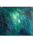 Multicolor Stellar Dreams - Hand-Painted Deep Sea Starry Sky Abstract Oil Painting Wall Art - Artwallpainting