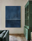 Multicolor Stormy Ocean Horizon Abstract Painting - Artwallpainting
