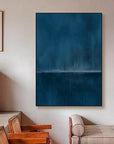 Multicolor Stormy Ocean Horizon Abstract Painting - Artwallpainting