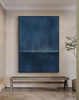 Multicolor Stormy Ocean Horizon Abstract Painting - Artwallpainting