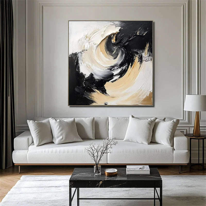 Multicolor Swirl Essence Canvas Painting For Home Decoration - Artwallpainting