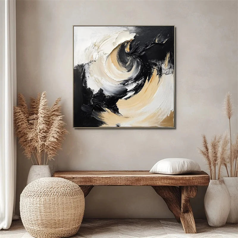 Multicolor Swirl Essence Canvas Painting For Home Decoration - Artwallpainting
