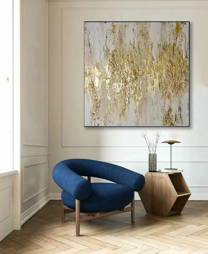 Multicolor Symphony - Hand-Painted Textured Abstract Oil Painting - Artwallpainting