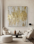 Multicolor Symphony - Hand-Painted Textured Abstract Oil Painting - Artwallpainting