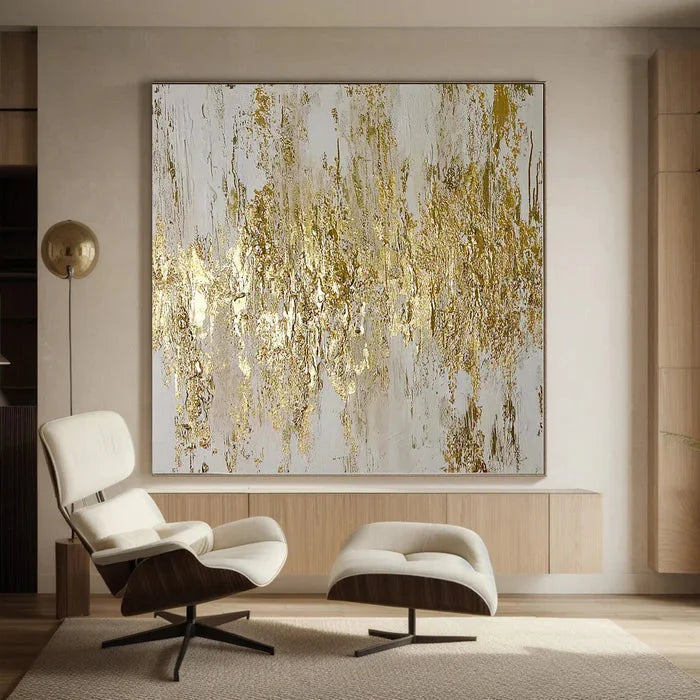 Multicolor Symphony - Hand-Painted Textured Abstract Oil Painting - Artwallpainting