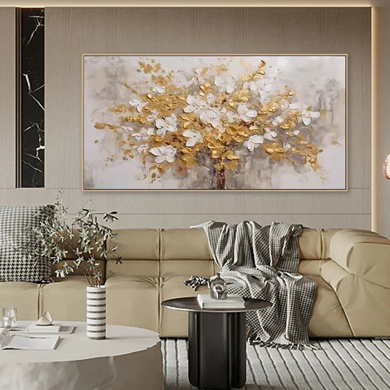 Multicolor Symphony Tree Canvas Painting For Home Decoration - Artwallpainting