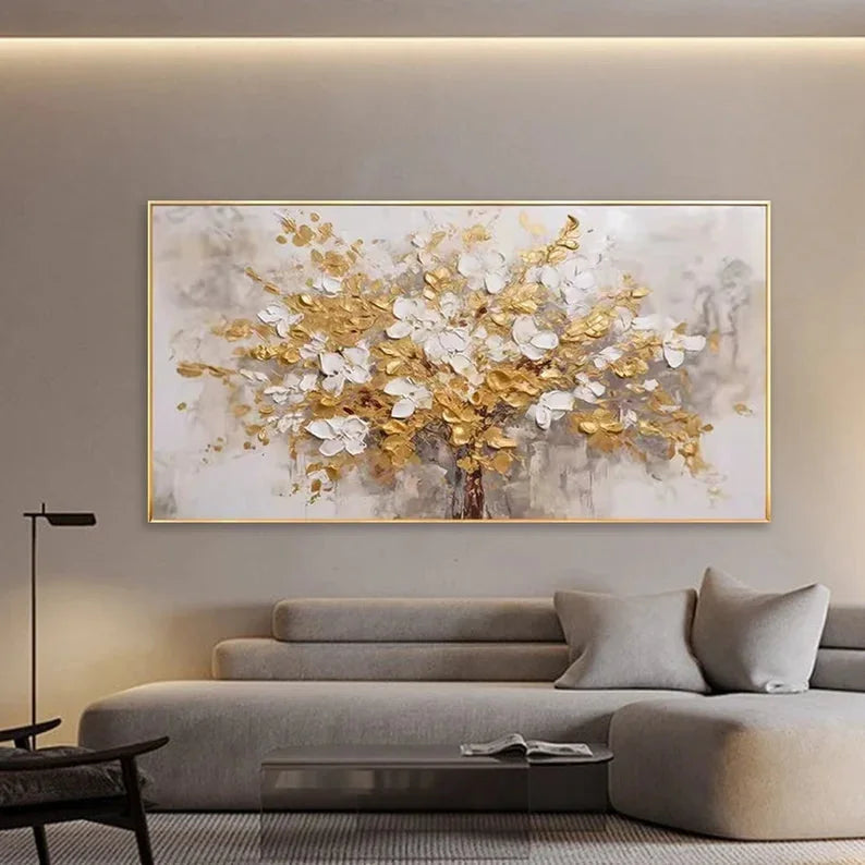 Multicolor Symphony Tree Canvas Painting For Home Decoration - Artwallpainting