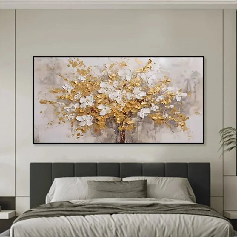 Multicolor Symphony Tree Canvas Painting For Home Decoration - Artwallpainting