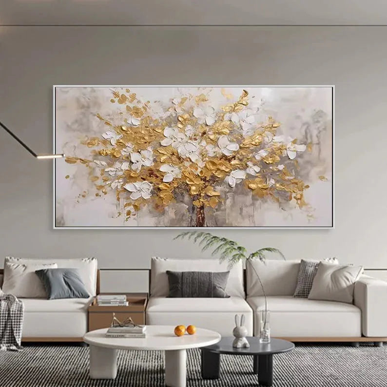 Multicolor Symphony Tree Canvas Painting For Home Decoration - Artwallpainting