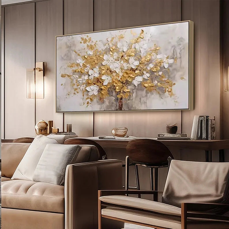 Multicolor Symphony Tree Canvas Painting For Home Decoration - Artwallpainting