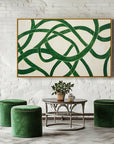 Multicolor Tangled Rhythm - Abstract Oil Painting For Textured Modern Wall Art - Artwallpainting