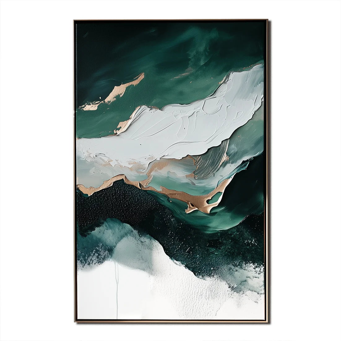 Multicolor Teal And Fluid Art - Abstract Water Waves - Artwallpainting