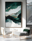 Multicolor Teal And Fluid Art - Abstract Water Waves - Artwallpainting